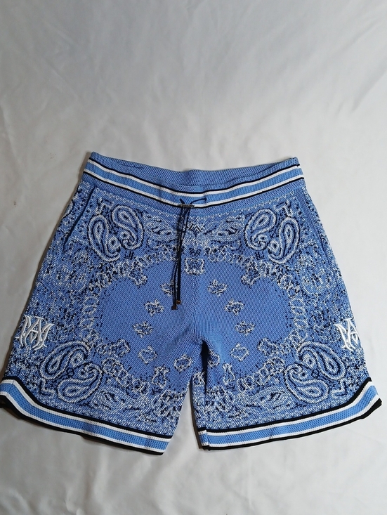 AMIRI Other - AMIRI Blue Bandana-Print Athletic Shorts